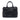 Black Burberry Small House Check and Leather Banner Satchel