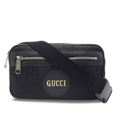 Black Gucci GG Nylon Off The Grid Belt Bag - Designer Revival