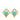 Gold Chanel Gold Plated Gripoix Clover Clip On Earrings
