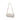 White Saint Laurent Mini Quilted Lambskin Sade Tube Bag