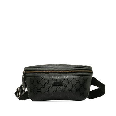 Black Gucci GG Imprime Belt Bag - Designer Revival