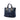 Blue Prada Soft Calfskin Open Convertible Shopping Tote Satchel