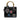 Black Dior Medium Calfskin Patch Embellished Lady Dior Satchel