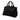 Black Prada Canvas Canapa Logo Tote Satchel