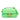 Green Fendi Zucca Embossed Leather Chain Midi Baguette Shoulder Bag