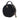 Black Chanel Quilted Glazed Lambskin Handle With Care Round Vanity Case with Chain Satchel