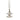 Silver Chanel CC Brass Strass Pendant Necklace
