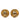 Gold Chanel CC Gold Plated Logo Round Clip On Earrings