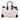 Brown Saint Laurent Large Canvas Sac de Jour Satchel