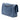 Blue Chanel Medium Classic Glazed Calfskin Camellia Double Flap Shoulder Bag