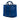Blue Prada Vitello Trimmed Tessuto Satchel