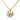 Gold Dior Logo Pendant Necklace
