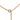 Gold Dior Logo Pendant Necklace