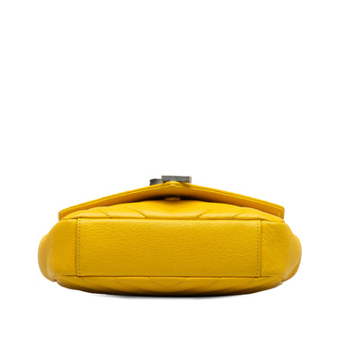 Yellow Saint Laurent Baby Monogram Matelasse Classic Chain Bag - Designer Revival