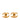 Gold Chanel CC Gold Plated Lava Clip On Earrings