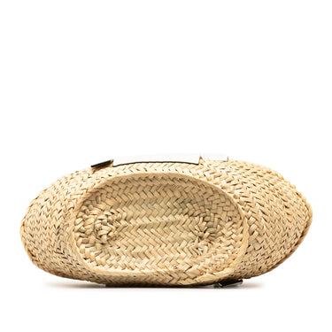 Brown LOEWE Small Raffia Basket Tote