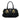 Black Prada Soft Calf Trimmed Tessuto Satchel