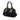 Black Prada Soft Calf Trimmed Tessuto Satchel