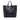 Blue Prada Soft Calf Side Zip Convertible Tote Satchel - Designer Revival