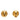 Gold Chanel Gold Plated Mini CC Clip On Earrings - Designer Revival