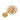 Gold Chanel CC Gold Plated Medallion Wide Link Bracelet
