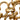 Gold Chanel CC Gold Plated Medallion Wide Link Bracelet