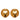 Gold Chanel CC Gold Plated Button Clip On Earrings