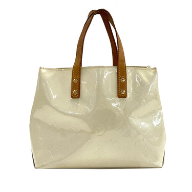 White Louis Vuitton Monogram Vernis Reade PM Handbag - Designer Revival