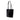 Black Burberry House Check Trimmed Leather Tote