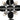 Black Chanel CC Brass Resin Faux Pearl Cross Brooch