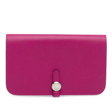 Pink Hermès Dogon Duo Long Wallet