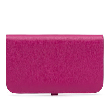 Pink Hermès Dogon Duo Long Wallet