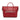 Red Dior Studded Goatskin Diorangeles Convertible Tote Satchel