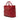 Red Dior Studded Goatskin Diorangeles Convertible Tote Satchel