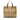 Beige Burberry Haymarket Check Coated Canvas Tote