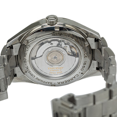 Silver Tag Heuer Automatic Stainless Steel Carrera Twin-Time Watch - Designer Revival
