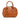 Orange Burberry Small Heritage Grain Check Embossed Leather Orchard Bowling Bag Satchel