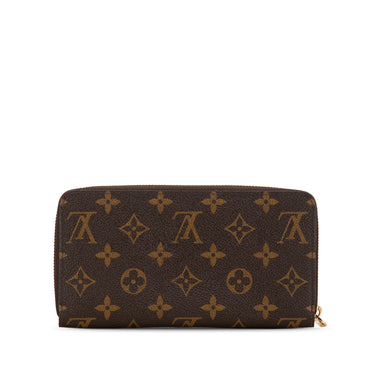 Brown Louis Vuitton Monogram Zippy Wallet