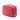 Red Chanel Medium CC Quilted Lambskin Curvy Cosmetic Pouch
