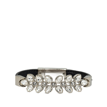 Black Prada Rhinestone Saffiano Bracelet - Designer Revival