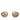 Gold Chanel CC Gold Plated Enamel Push Back Earrings
