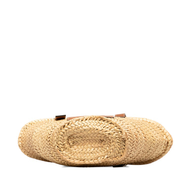 Brown Loewe Small Raffia Basket Tote - Designer Revival