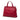 Red Gucci Medium Leather Bamboo Daily Satchel