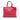 Pink Prada Saffiano Soft Triple Pocket Tote Satchel