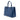 Blue Prada Large Saffiano Cuir Double Satchel