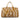 Brown Prada Large Printed Canvas Canapa Stampata Tote