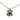 Gold Chanel Gold Plated Crystal Clover Pendant Necklace