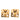Gold Chanel Gold Plated CC Square Clip On Earrings