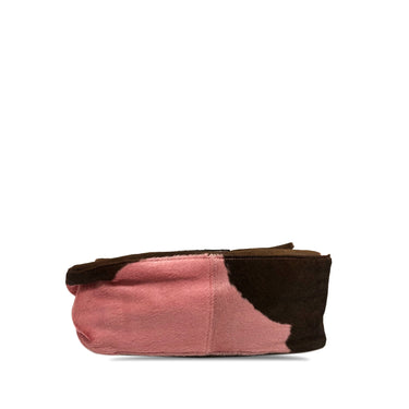Pink Fendi Ponyhair Mamma Forever Shoulder Bag