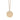 Gold Chanel CC Gold Plated Resin and Strass Clear Dome Hologram Glitter Pendant Necklace